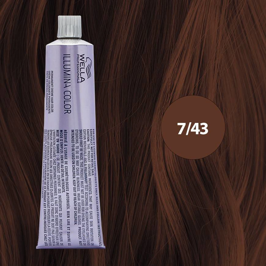 Illumina Color Hajfesték - 7/43 60ml Medium Red Gold Blonde főképe